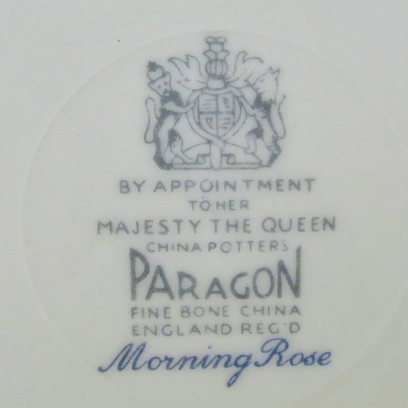 Paragon Teacup Trio Set (X2) plus Creamer and Sugar Bowl Morning Rose Bone China - Picture 10 of 10